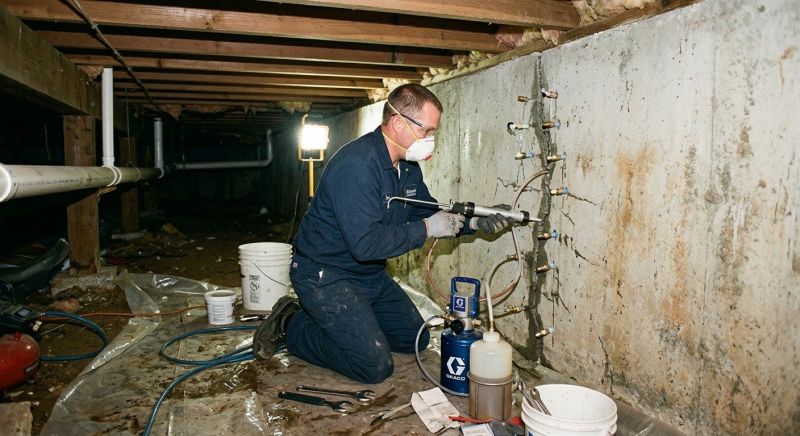 Basement Foundation Repair in Redding, CT