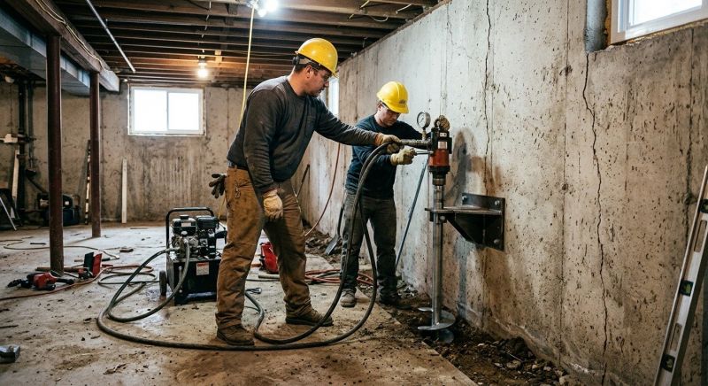 Basement Stabilization in Trumbull, CT