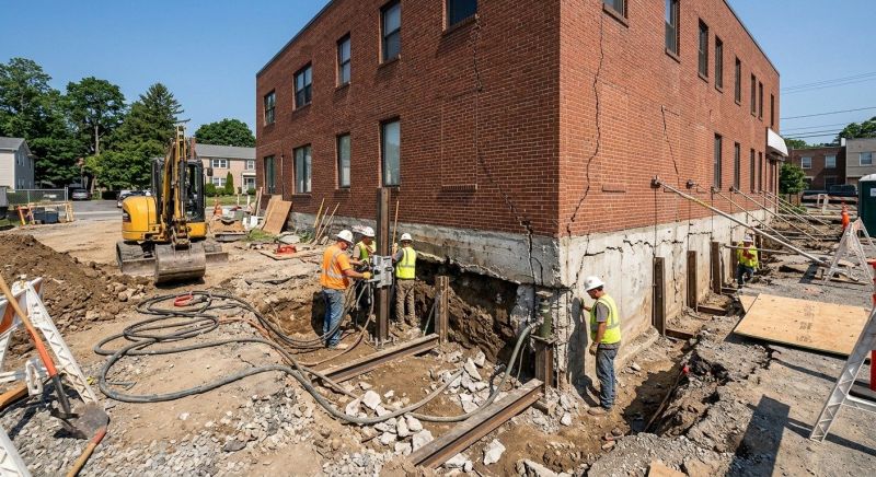 Building Foundation Repair in West Haven, CT