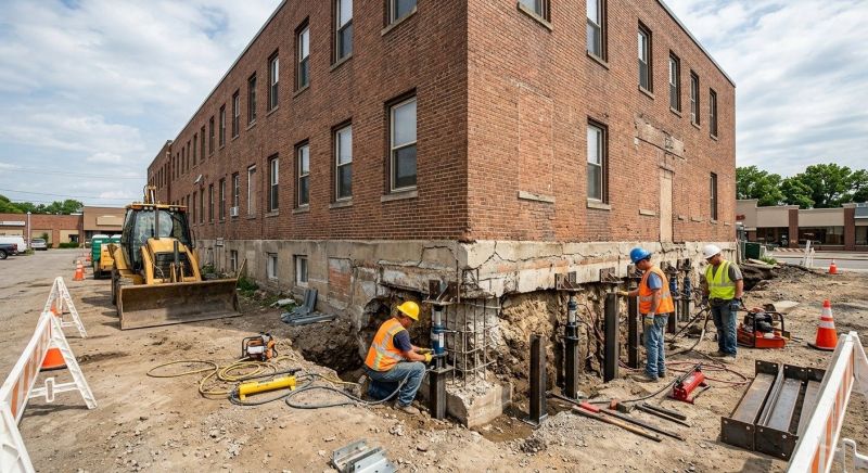 Commercial Foundation Repair in Trumbull, CT