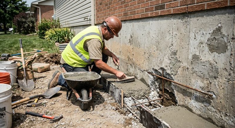 Concrete Foundation Repair in Woodbury, CT