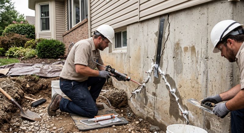 Cracked Foundation Repair in Bethel, CT