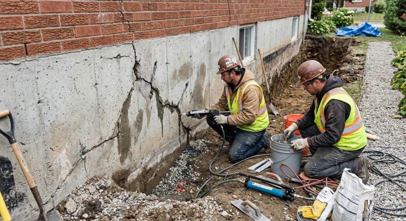 Cracked Foundation Repair in Bridgeport, CT