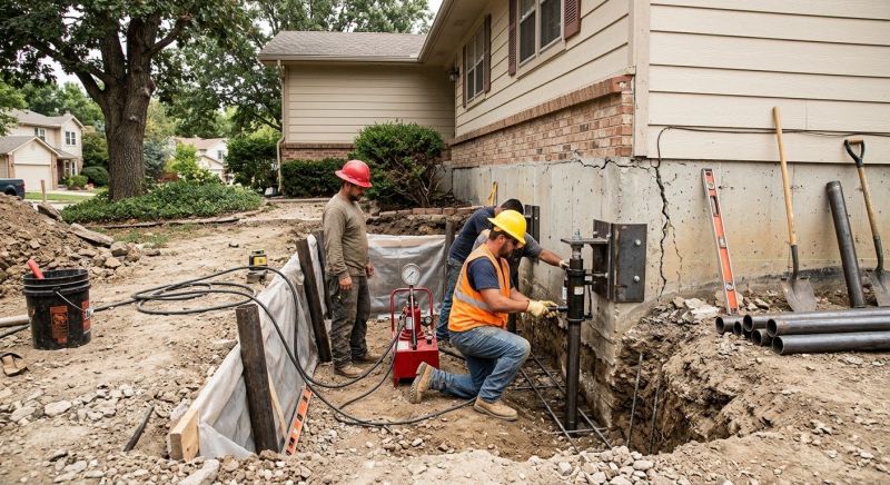 Cracked Foundation Repair in Naugatuck, CT