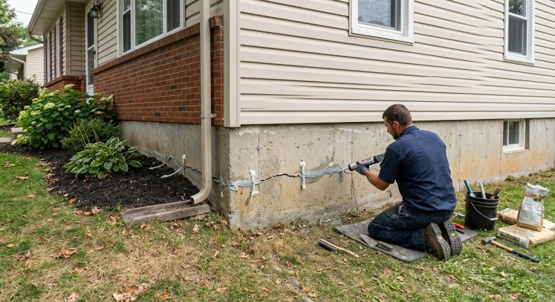 Cracked Foundation Repair in Watertown, CT