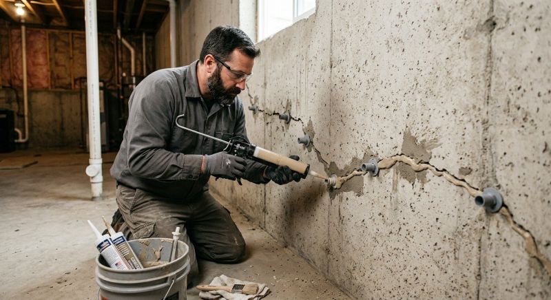 Cracked Foundation Repair in Wilton, CT