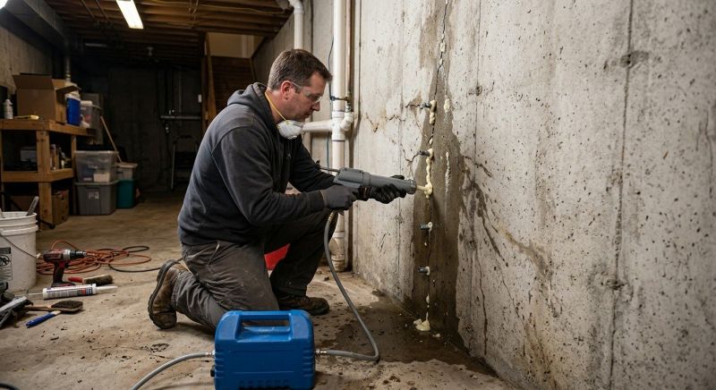 Cracked Foundation Repair in Woodbridge, CT