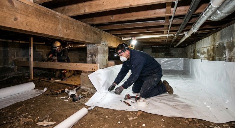 Crawl Space Leveling in Trumbull, CT