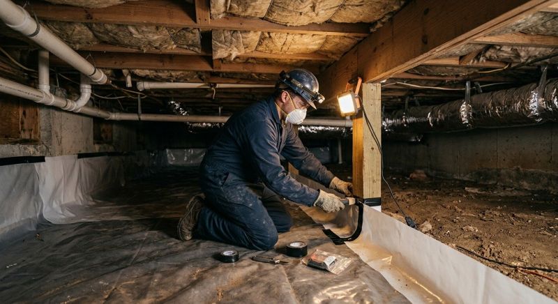 Crawl Space Leveling in Trumbull, CT