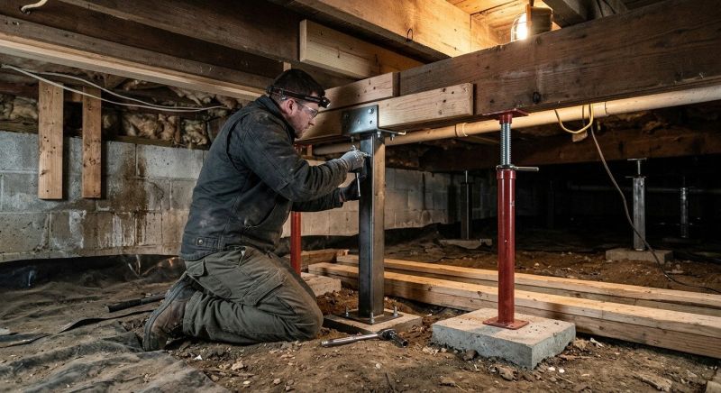Crawlspace Structural Repair in Trumbull, CT