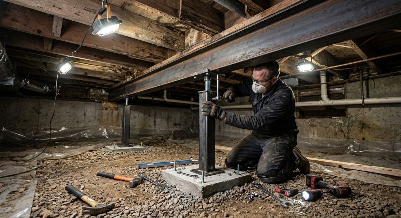 Crawlspace Structural Repair in Trumbull, CT