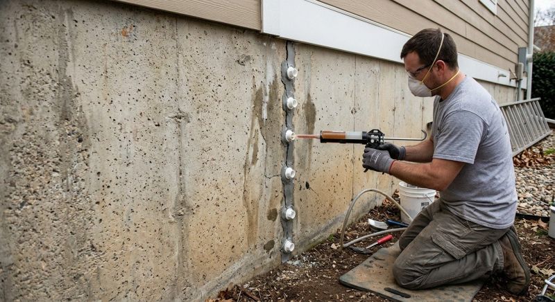 Foundation Crack Repair in Redding, CT