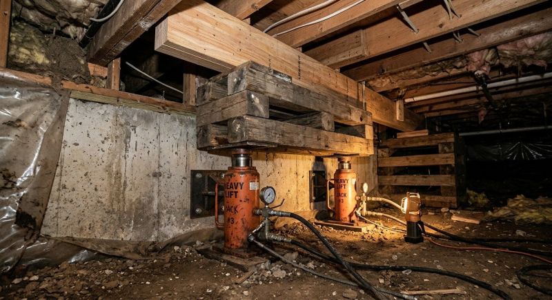 Foundation Jacking in Branford, CT