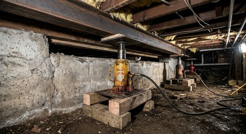 Foundation Jacking in Darien, CT