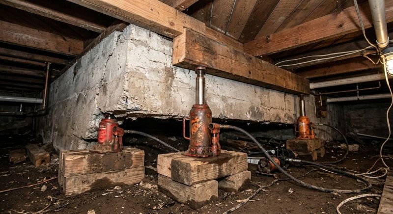 Foundation Jacking in Oakville, CT