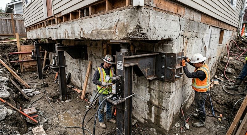 Foundation Lifting in Danbury, CT