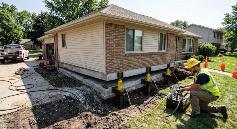 Foundation Lifting in Northport, NY