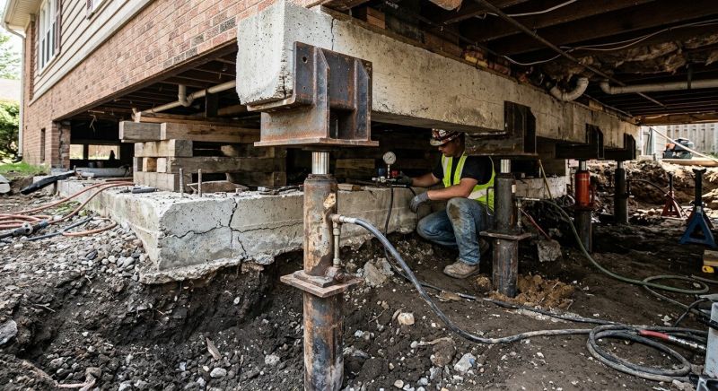 Foundation Lifting in Port Jefferson Station, NY