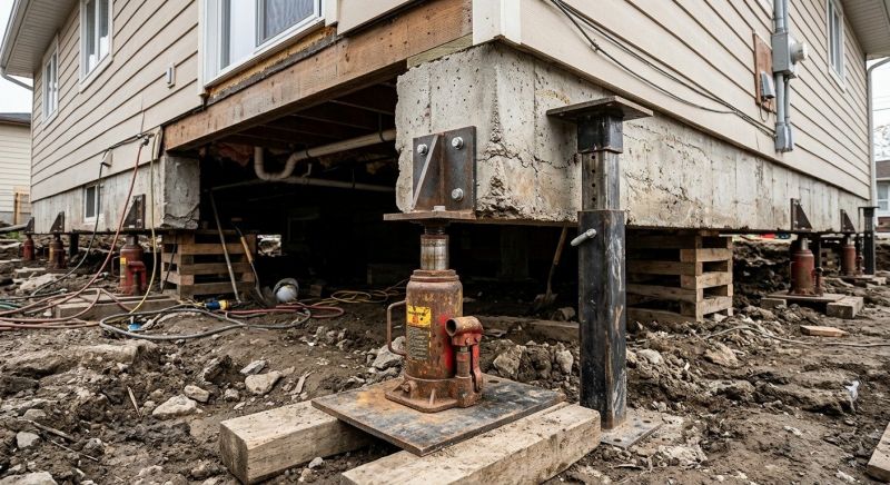 Foundation Lifting in Sandy Hook, CT