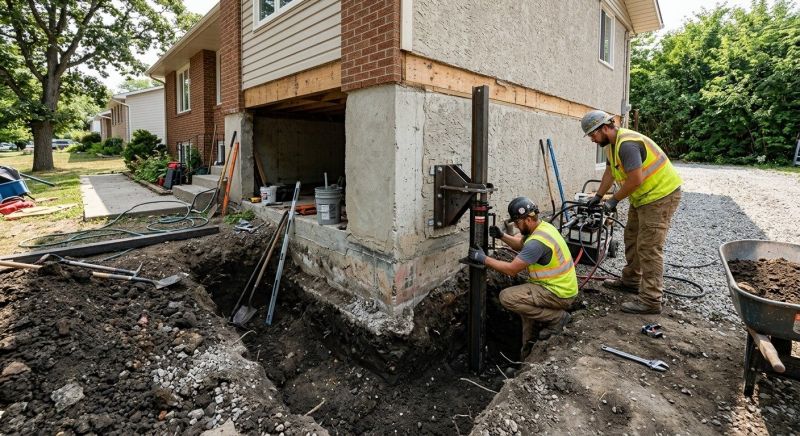 Foundation Pier Repair in Trumbull, CT
