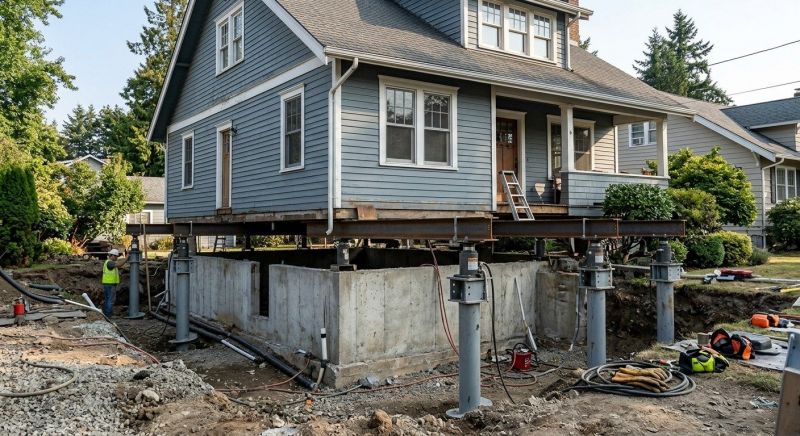 Foundation Raising in Redding, CT