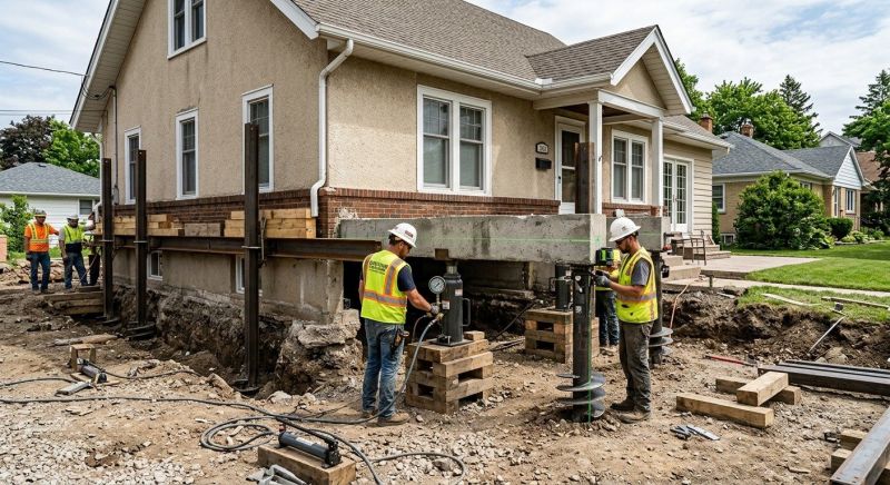 Foundation Releveling in Trumbull, CT
