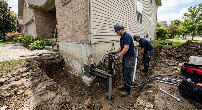 Foundation Settlement Repair in Trumbull, CT