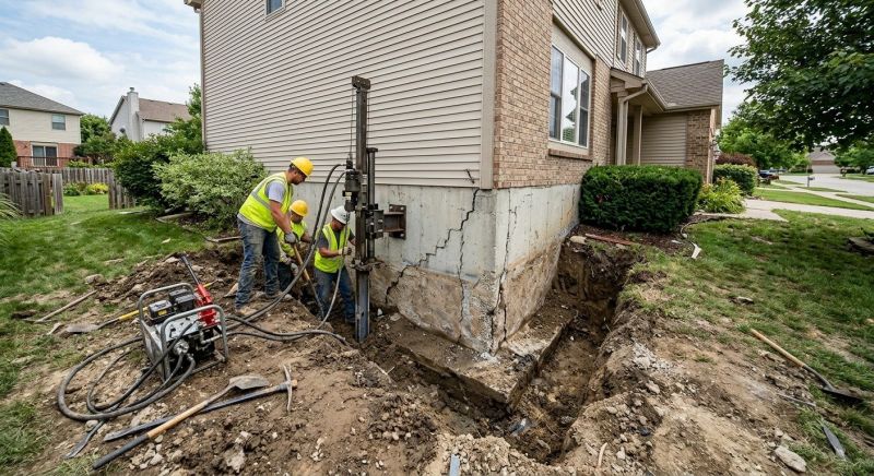 Foundation Stabilizing in Woodbury, CT