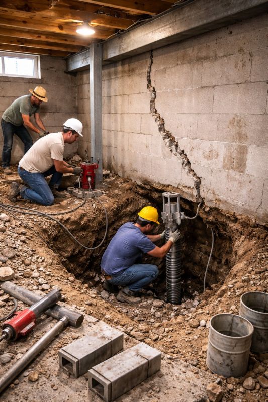 Foundation Structural Repair in Trumbull, CT