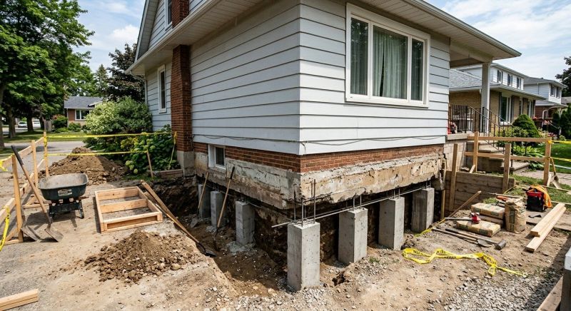 Foundation Underpinning in Trumbull, CT