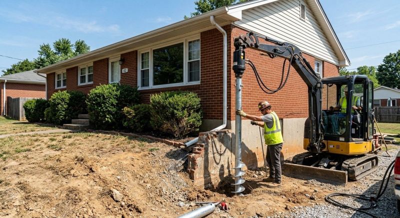 Helical Pile Installation in Trumbull, CT