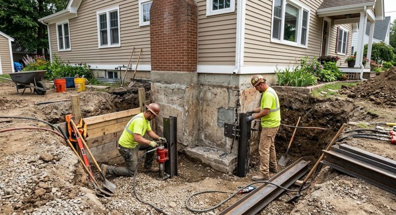 House Foundation Repair in Port Jefferson, NY