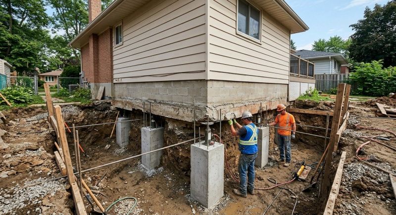 House Underpinning in Trumbull, CT