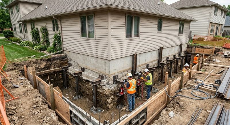 House Underpinning in Trumbull, CT