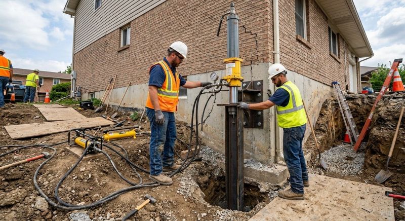 Settling Foundation Service in Monroe, CT