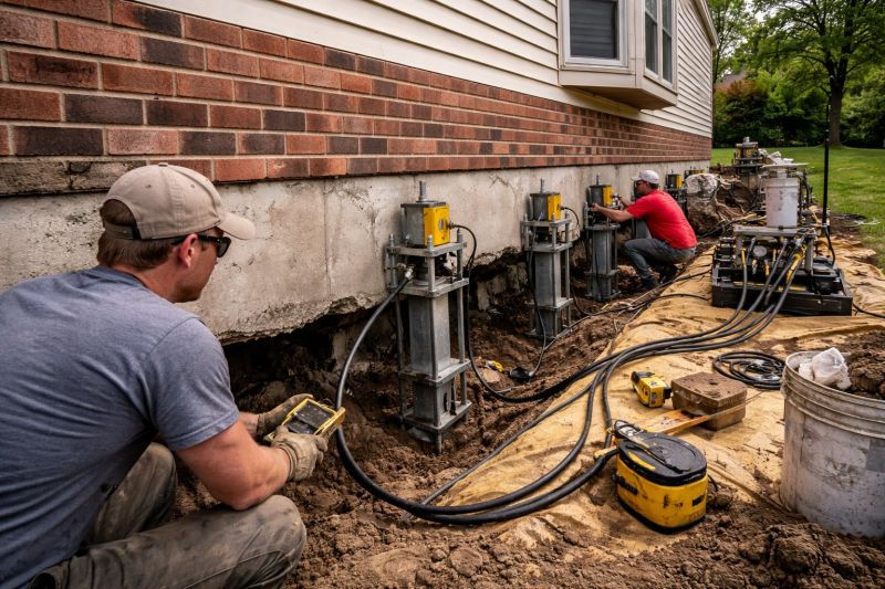 Settling Foundation Service in Redding, CT