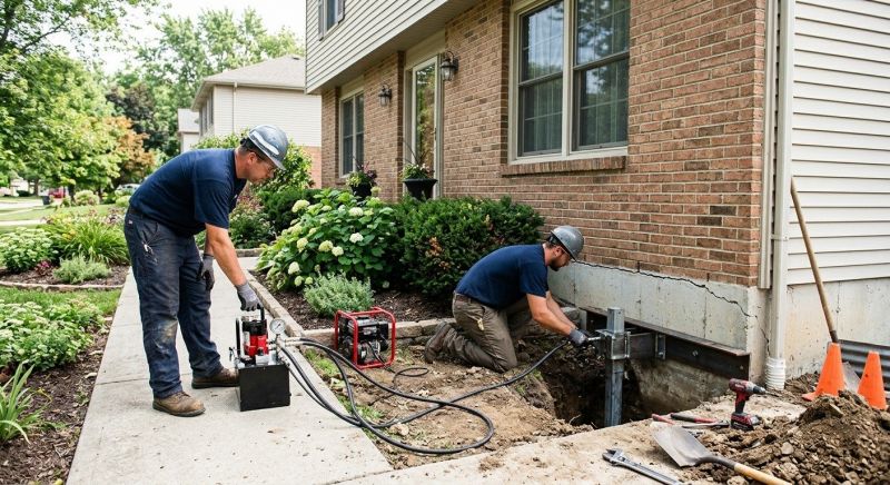 Settling Foundation Service in Shelton, CT