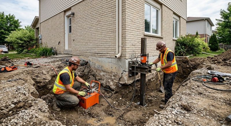 Sinking Foundation Lifting in Trumbull, CT