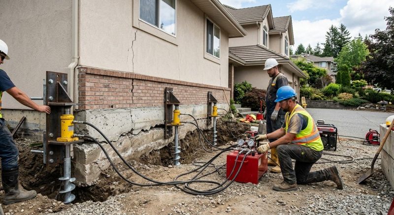 Sinking Foundation Lifting in Trumbull, CT