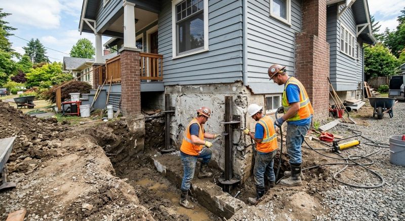 Sinking Foundation Repair in Brookfield, CT