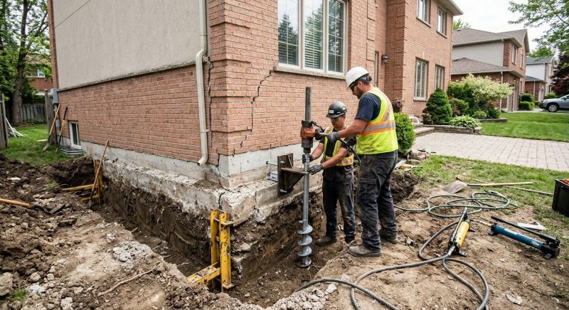 Sinking Foundation Repair in Fairfield County, CT