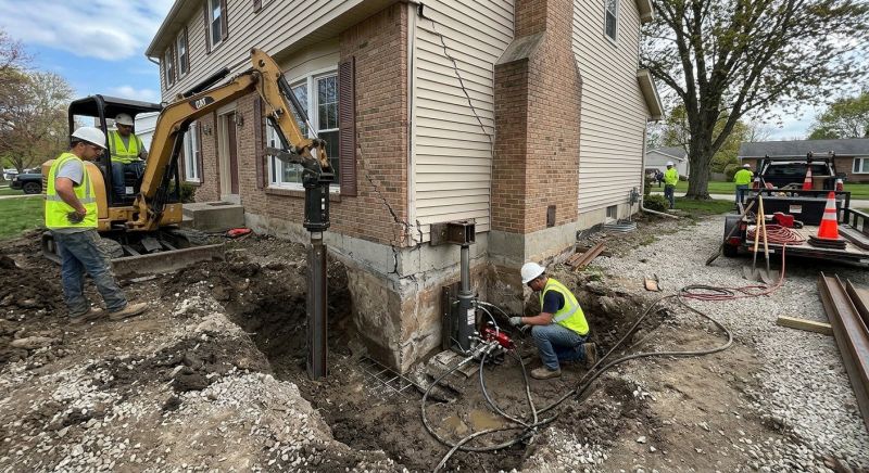 Sinking Foundation Repair in Redding, CT