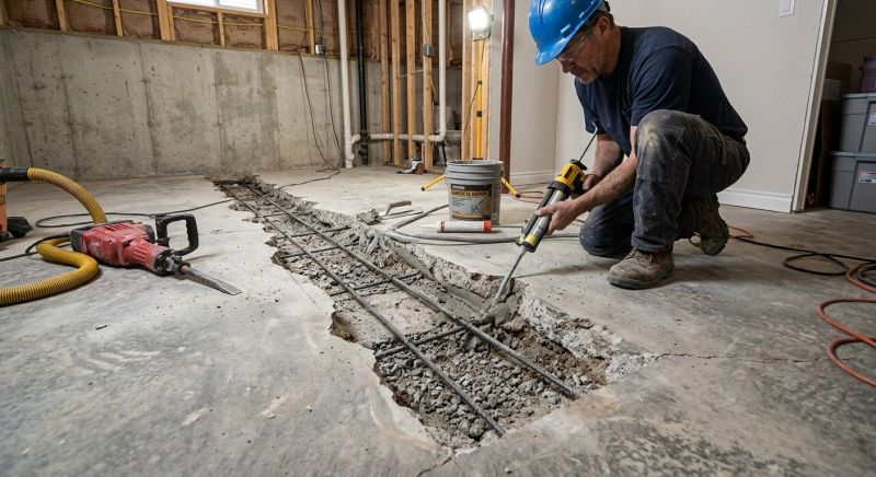 Slab Foundation Repair in Trumbull, CT