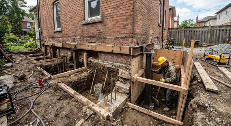 Structural Underpinning in Trumbull, CT